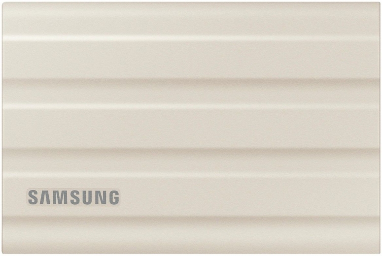 Жесткий диск Samsung Portable SSD T7 Shield 2Tb USB 3.2 Type-C (MU-PE2T0K/EU) Beige - фото - Samsung Experience Store — брендовый интернет-магазин