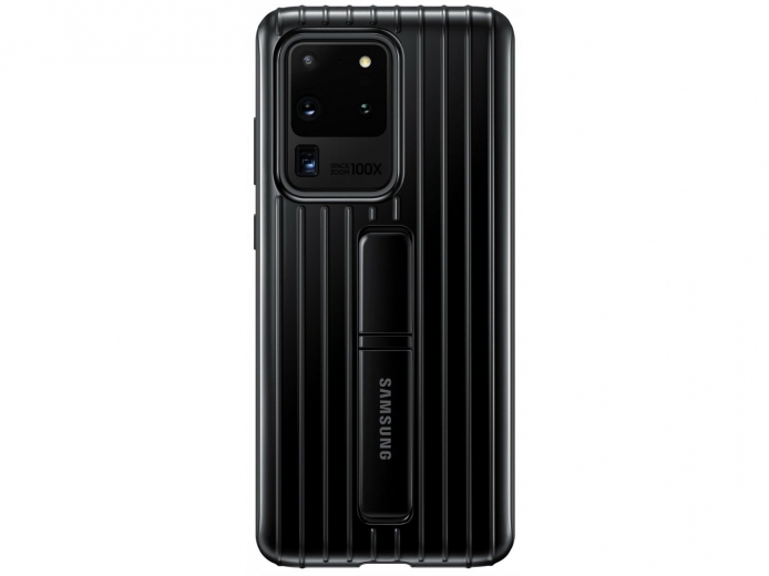 Накладка Samsung Protective Standing Cover для Samsung Galaxy S20 Ultra (EF-RG988CBEGRU) Black - фото - Samsung Experience Store — брендовий інтернет-магазин
