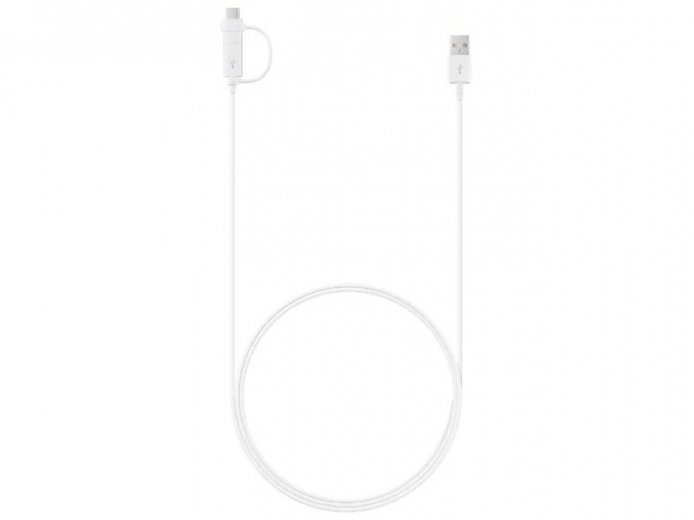 Кабель Samsung Combo Type-C & MicroUSB EP-DG930DWEGRU White - фото - Samsung Experience Store — брендовий інтернет-магазин