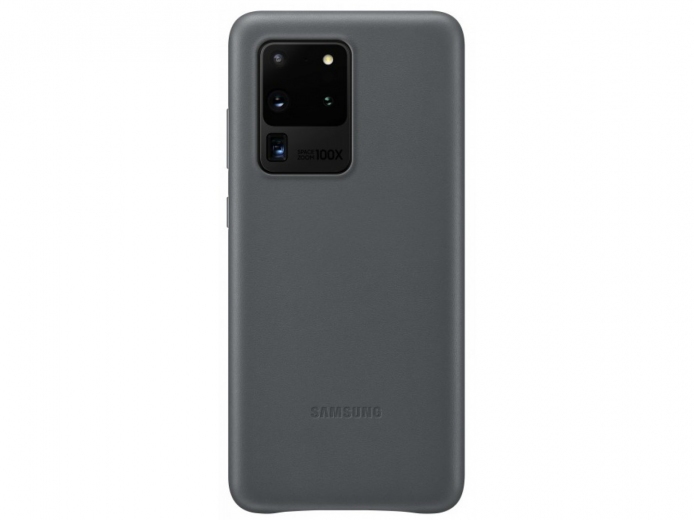 Панель Samsung Leather Cover для Samsung Galaxy S20 Ultra (EF-VG988LJEGRU) Gray - фото - Samsung Experience Store — брендовый интернет-магазин