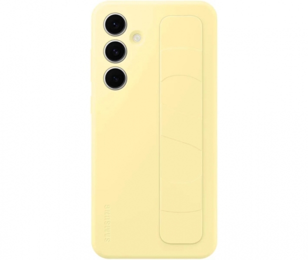 Накладка Samsung Standing Grip Case для Samsung Galaxy S24 FE (EF-GS721CYEGWW) Yellow - фото - Samsung Experience Store — брендовый интернет-магазин