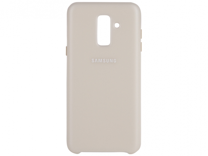 Панель Samsung Dual Layer Cover Galaxy A6+ (2018) (EF-PA605CFEGRU) Gold - фото - Samsung Experience Store — брендовий інтернет-магазин