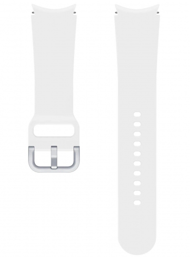 Ремінець Samsung Sport Band (20mm, M/L) для Samsung Galaxy Watch 4 (ET-SFR87LWEGRU) White - фото Ремінець Samsung Sport Band (20mm, M/L) для Samsung Galaxy Watch 4 (ET-SFR87LWEGRU) White - фото - Samsung Experience Store — брендовий інтернет-магазин