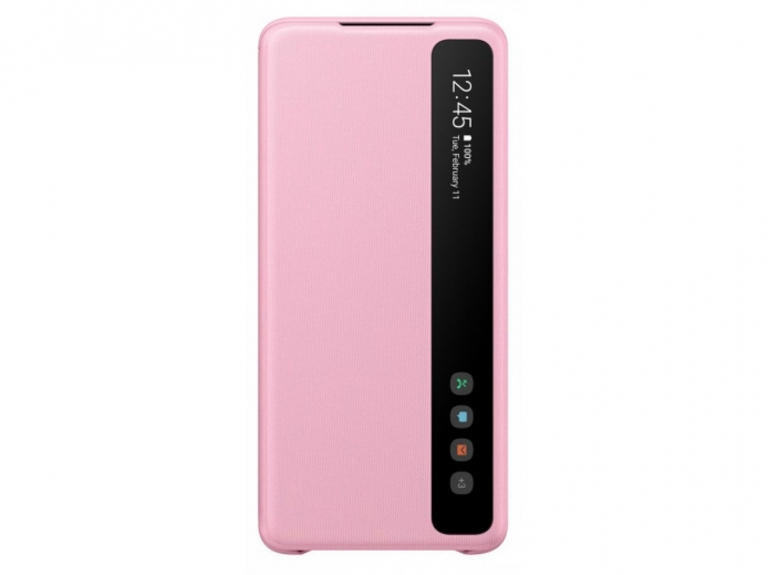 Чохол-книжка Samsung Clear View Cover для Samsung Galaxy S20 Plus (EF-ZG985CPEGRU) Pink - фото - Samsung Experience Store — брендовий інтернет-магазин