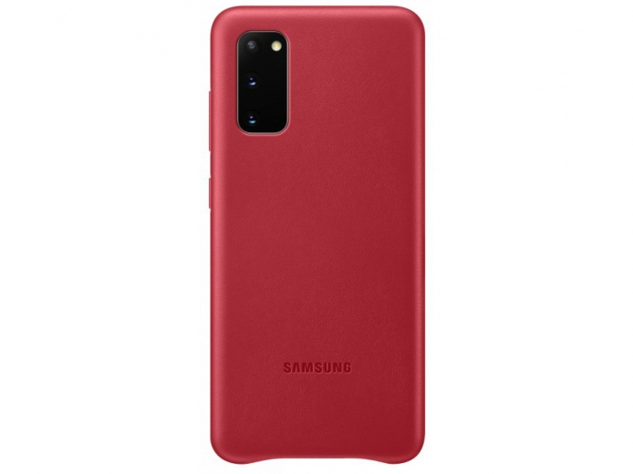 Панель Samsung Leather Cover для Samsung Galaxy S20 (EF-VG980LREGRU) Red - фото - Samsung Experience Store — брендовий інтернет-магазин