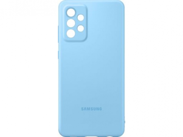 Панель Silicone Cover для Samsung Galaxy A52 (A525) EF-PA525TLEGRU Blue - фото - Samsung Experience Store — брендовый интернет-магазин