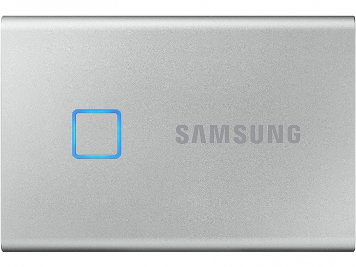 Жесткий диск Samsung Portable SSD T7 TOUCH 500GB USB 3.2 Type-C (MU-PC500S/WW) External Silver - фото - Samsung Experience Store — брендовый интернет-магазин