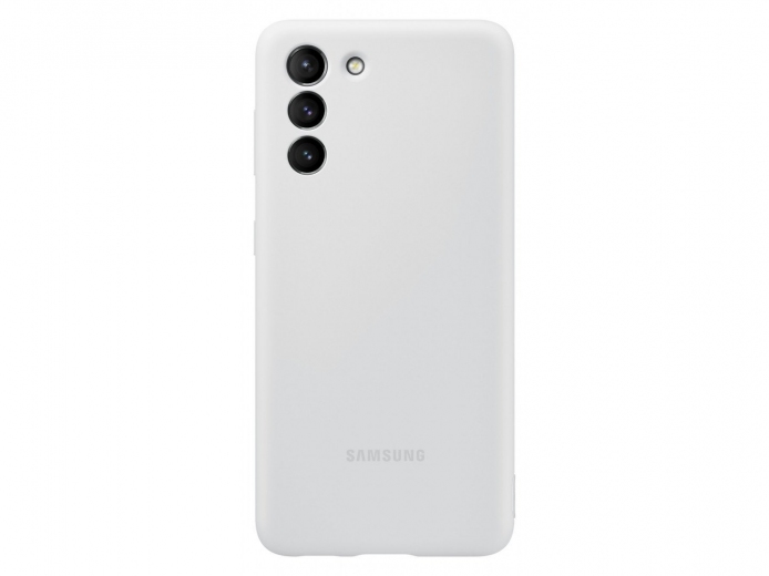 Панель Samsung Silicone Cover для Samsung Galaxy S21 (EF-PG991TJEGRU) Light Gray - фото - Samsung Experience Store — брендовий інтернет-магазин