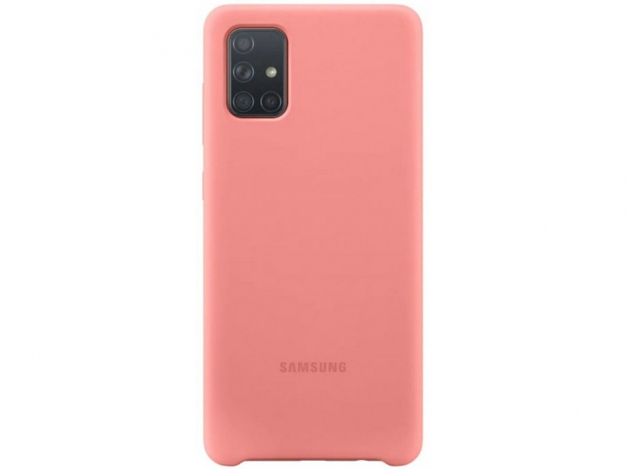 Накладка Samsung Silicone Cover для Samsung Galaxy A71 (EF-PA715TPEGRU) Pink - фото - Samsung Experience Store — брендовий інтернет-магазин