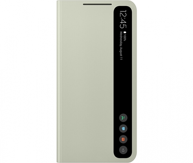 Чехол-книжка Samsung Clear View Cover для Samsung Galaxy S21 FE (EF-ZG990CMEGRU) Olive Green - фото Чехол-книжка Samsung Clear View Cover для Samsung Galaxy S21 FE (EF-ZG990CMEGRU) Olive Green - фото - Samsung Experience Store — брендовый интернет-магазин