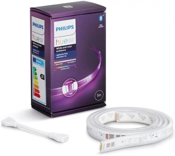 Светодиодная лента Philips Hue White - Color Ambiance Lightstrip Plus Extension RGB 1м (929002269201) - фото - Samsung Experience Store — брендовый интернет-магазин