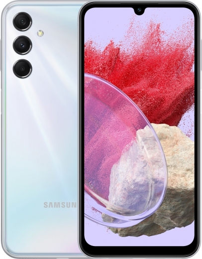 Смартфон Samsung Galaxy M34 5G 8/128 (SM-M346BZSGSEK) Silver - фото - Samsung Experience Store — брендовий інтернет-магазин