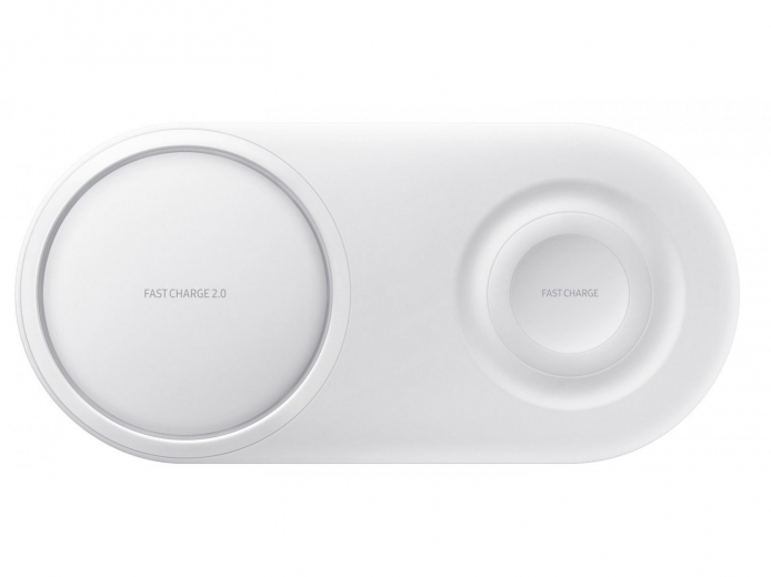Бездротовий зарядний пристрій Samsung Wireless Charger Duo (EP-P5200TWRGRU) White - фото - Samsung Experience Store — брендовий інтернет-магазин