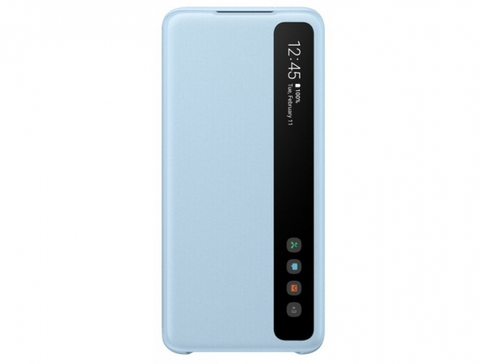 Чехол-книжка Samsung Clear View Cover для Samsung Galaxy S20 (EF-ZG980CLEGRU) Sky Blue - фото - Samsung Experience Store — брендовый интернет-магазин