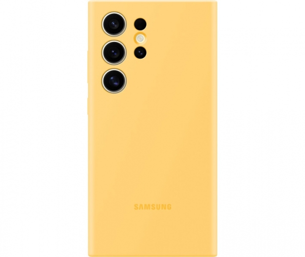Панель Samsung Silicone Cover для Samsung Galaxy S24 Ultra (EF-PS928TYEGWW) Yellow - фото - Samsung Experience Store — брендовый интернет-магазин