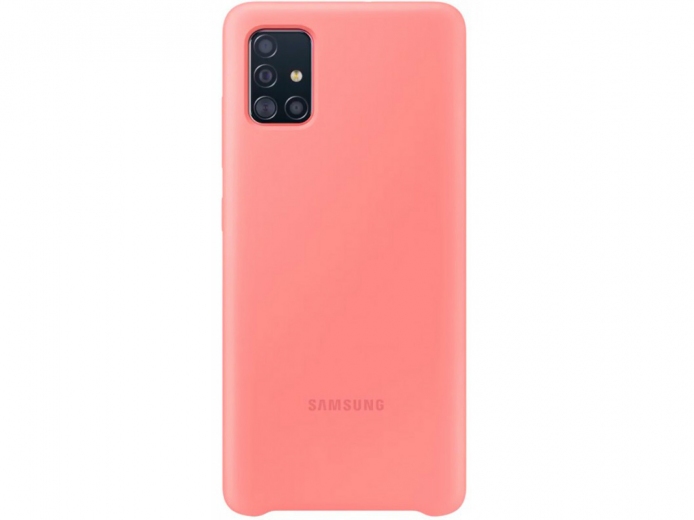 Накладка Samsung Silicone Cover для Samsung Galaxy A51/А515 (EF-PA515TPEGRU) Pink - фото - Samsung Experience Store — брендовый интернет-магазин