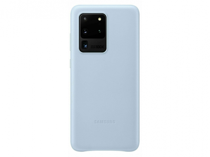 Панель Samsung Leather Cover для Samsung Galaxy S20 Ultra (EF-VG988LLEGRU) Sky Blue - фото - Samsung Experience Store — брендовый интернет-магазин