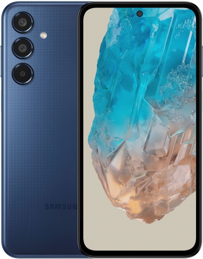 Смартфон Samsung Galaxy M35 5G 6/128 (SM-M356BDBBEUC) Dark Blue - фото - Samsung Experience Store — брендовый интернет-магазин