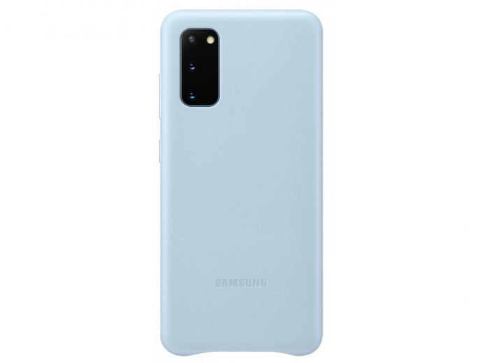 Панель Samsung Leather Cover для Samsung Galaxy S20 (EF-VG980LLEGRU) Sky Blue - фото - Samsung Experience Store — брендовий інтернет-магазин