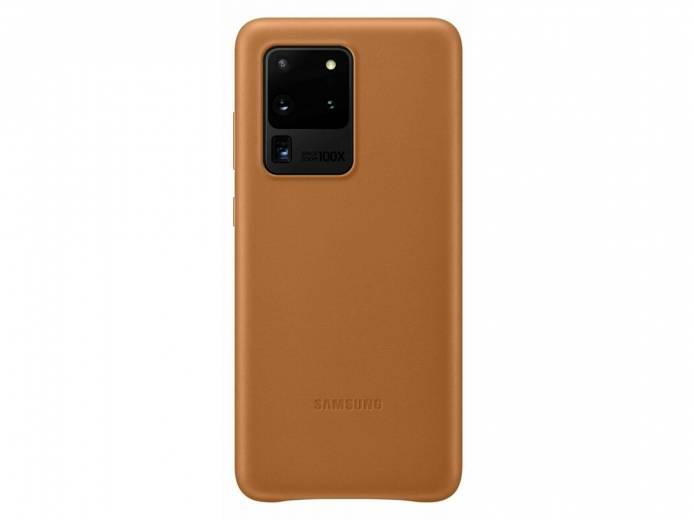 Панель Samsung Leather Cover для Samsung Galaxy S20 Ultra (EF-VG988LAEGRU) Brown - фото - Samsung Experience Store — брендовый интернет-магазин