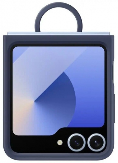 Панель Silicone Cover with Ring для Samsung Galaxy Flip 6 (EF-PF741TNEGUA) Navy - фото - Samsung Experience Store — брендовий інтернет-магазин