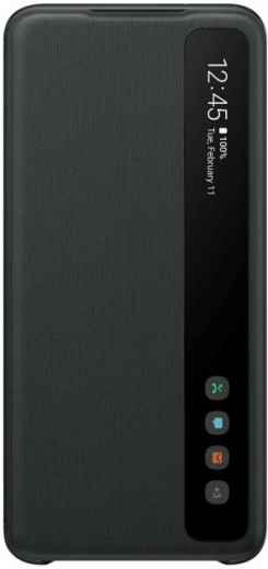 Чохол-книжка Samsung Clear View Cover для Samsung Galaxy S20 (EF-ZG980CBEGRU) Black - фото - Samsung Experience Store — брендовий інтернет-магазин