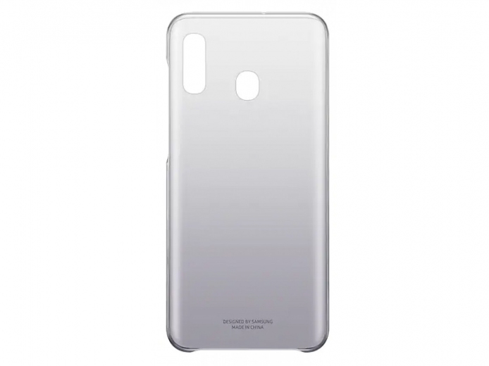 Чохол Samsung Gradation Cover для Samsung Galaxy A20 (EF-AA205CBEGRU) Bkack - фото - Samsung Experience Store — брендовий інтернет-магазин