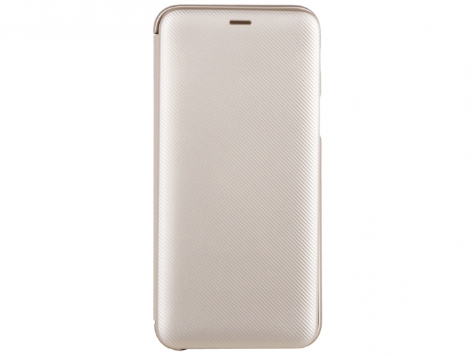 Чехол-книжка Samsung Flip wallet cover A6 2018 (EF-WA600CFEGRU) Gold - фото - Samsung Experience Store — брендовый интернет-магазин