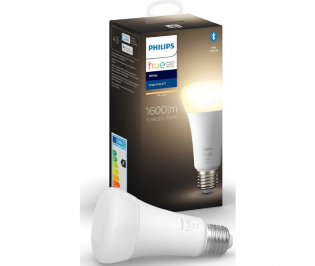 Умная лампа Philips Hue E27, 15.5W(100Вт), 2700K, Bluetooth, димируемая (929002334903) - фото - Samsung Experience Store — брендовый интернет-магазин