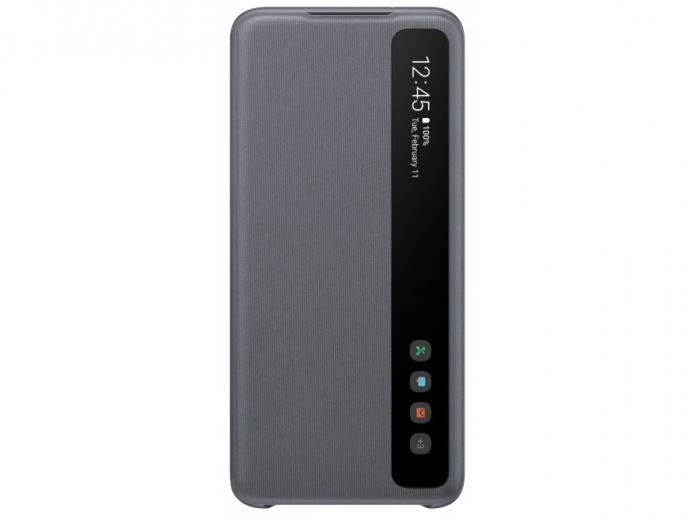 Чехол-книжка Samsung Clear View Cover для Samsung Galaxy S20 (EF-ZG980CJEGRU) Gray - фото - Samsung Experience Store — брендовый интернет-магазин