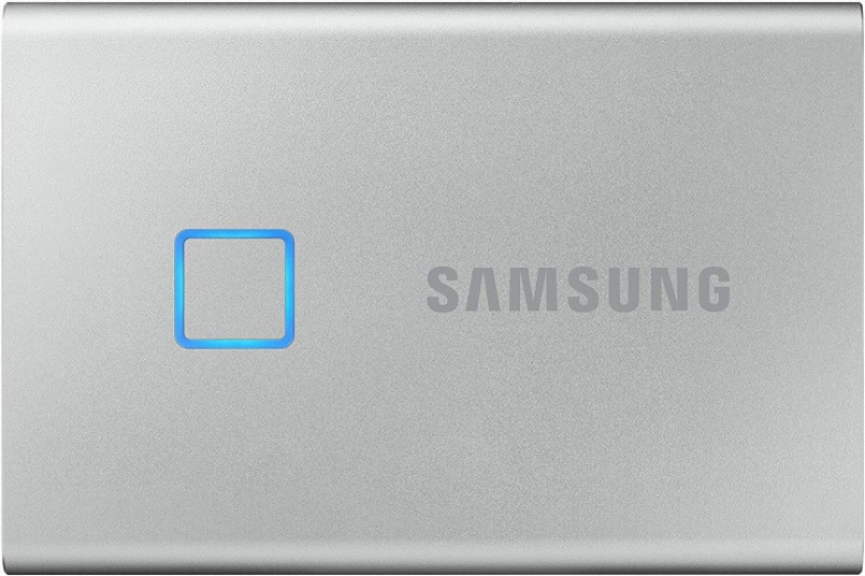 Жорсткий диск Samsung Portable SSD T7 TOUCH 2TB USB 3.2 Type-C (MU-PC2T0S/WW) External Silver - фото - Samsung Experience Store — брендовий інтернет-магазин
