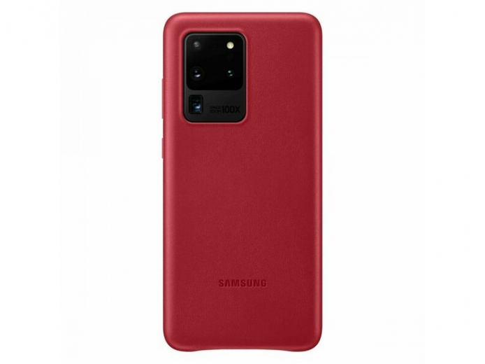 Панель Samsung Leather Cover для Samsung Galaxy S20 Ultra (EF-VG988LREGRU) Red - фото - Samsung Experience Store — брендовый интернет-магазин