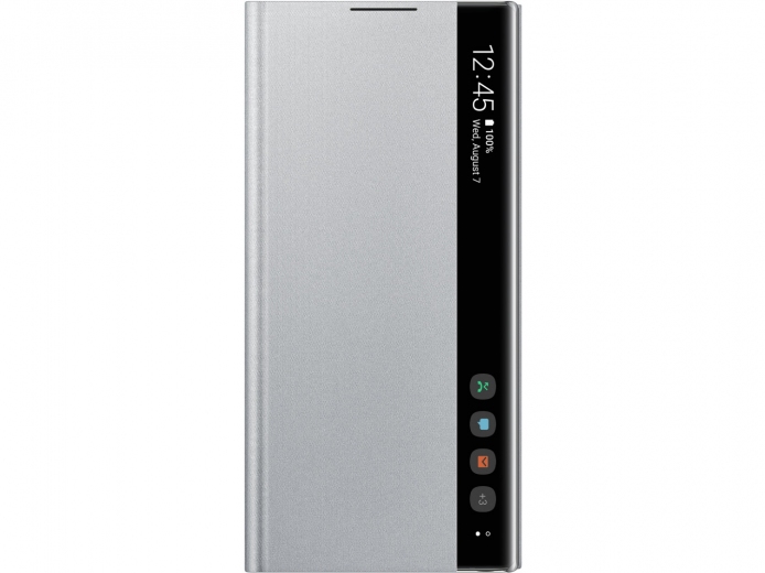 Чехол-книжка Samsung Clear View Cover для Samsung Galaxy Note 10 (EF-ZN970CSEGRU) Silver - фото - Samsung Experience Store — брендовый интернет-магазин