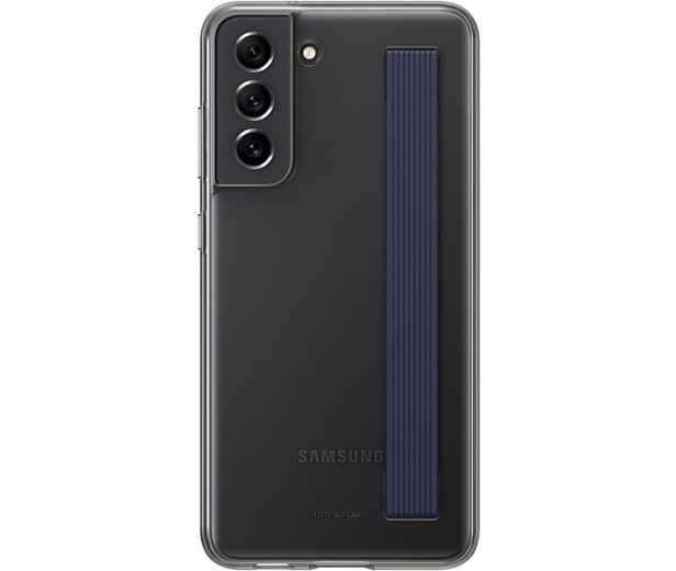 Чохол Samsung Clear Strap Cover для Samsung Galaxy S21 FE (EF-XG990CBEGRU) Dark Gray - фото - Samsung Experience Store — брендовий інтернет-магазин