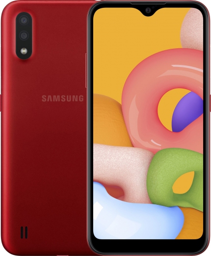 Смартфон Samsung Galaxy A01 2/16GB (SM-A015FZRDSEK) Red - фото - Samsung Experience Store — брендовый интернет-магазин