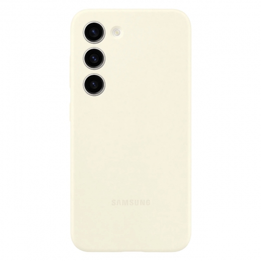 Панель Samsung Silicone Cover для Samsung Galaxy S23 Plus (EF-PS916TUEGRU) Cream - фото Панель Samsung Silicone Cover для Samsung Galaxy S23 Plus (EF-PS916TUEGRU) Cream - фото - Samsung Experience Store — брендовый интернет-магазин