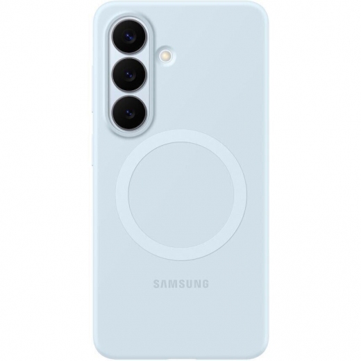 Панель Samsung Silicone Magnet для Samsung Galaxy S26 (EF-ES942CLEGWW) Lightblue - фото - Samsung Experience Store — брендовый интернет-магазин