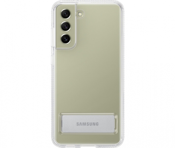 Чехол-накладка Samsung Clear Standing Cover для Samsung Galaxy S21 FE (EF-JG990CTEGRU) Transparent - фото - Samsung Experience Store — брендовый интернет-магазин