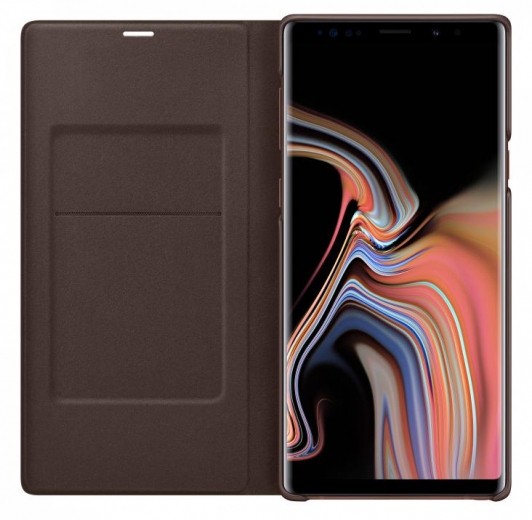 Чехол-книжка Samsung LED View Cover для Galaxy Note 9 (EF-NN960PAEGRU) Brown - фото - Samsung Experience Store — брендовый интернет-магазин