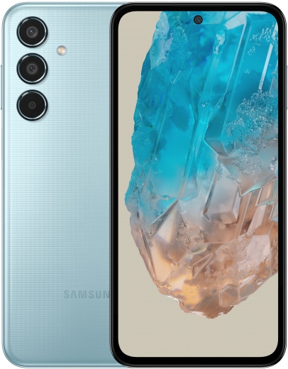 Смартфон Samsung Galaxy M35 5G 6/128 (SM-M356BLBBEUC) Light Blue - фото - Samsung Experience Store — брендовый интернет-магазин