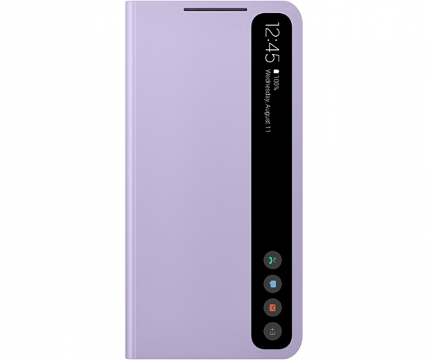 Чохол-книжка Samsung Clear View Cover для Samsung Galaxy S21 FE (EF-ZG990CVEGRU) Lavender - фото - Samsung Experience Store — брендовий інтернет-магазин