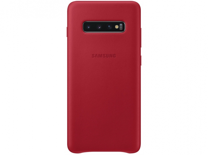 Панель Samsung Leather Cover для Samsung Galaxy S10 Plus (EF-VG975LREGRU) Red - фото - Samsung Experience Store — брендовий інтернет-магазин