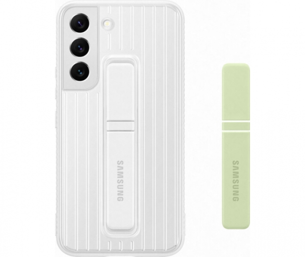 Накладка Samsung Protective Standing Cover для Samsung Galaxy S22 (EF-RS901CWEGRU) White - фото - Samsung Experience Store — брендовий інтернет-магазин