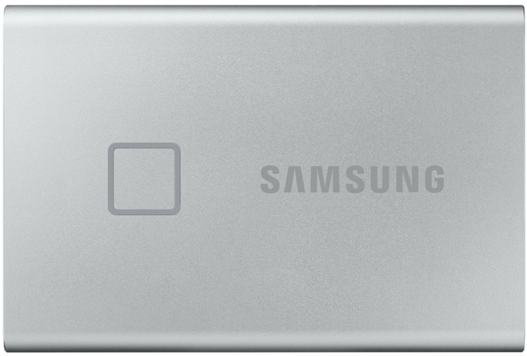 Жесткий диск Samsung Portable SSD T7 TOUCH 1TB USB 3.2 Type-C (MU-PC1T0S/WW) External Silver - фото - Samsung Experience Store — брендовый интернет-магазин