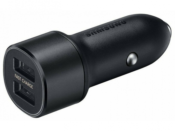 Автомобильное зарядное устройство Samsung Dual Fast Car Charge (EP-L1100WBEGRU) Black - фото - Samsung Experience Store — брендовый интернет-магазин