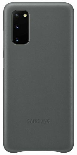 Панель Samsung Leather Cover для Samsung Galaxy S20 (EF-VG980LJEGRU) Gray - фото - Samsung Experience Store — брендовий інтернет-магазин