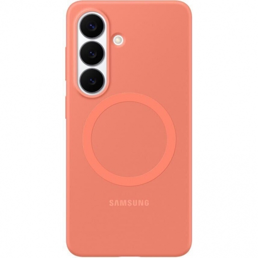 Панель Samsung Silicone Magnet для Samsung Galaxy S26 Plus (EF-ES947COEGWW) Coralred - фото - Samsung Experience Store — брендовый интернет-магазин
