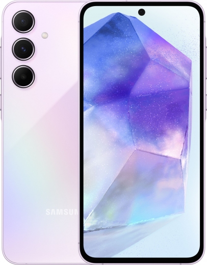 Смартфон Samsung Galaxy A55 5G 8/256GB (SM-A556BLVCEUC) Lilac - фото Смартфон Samsung Galaxy A55 5G 8/256GB (SM-A556BLVCEUC) Lilac - фото - Samsung Experience Store — брендовый интернет-магазин