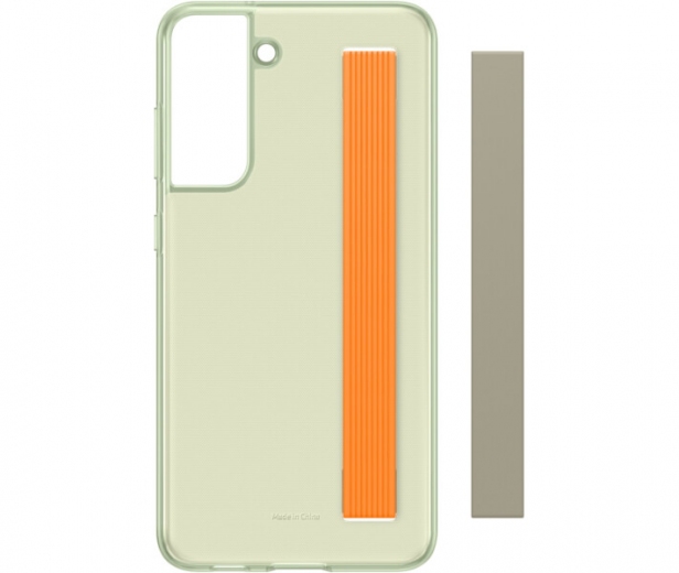 Чохол Samsung Clear Strap Cover для Samsung Galaxy S21 FE (EF-XG990CMEGRU) Olive Green - фото - Samsung Experience Store — брендовий інтернет-магазин
