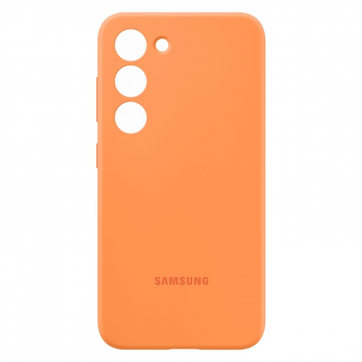 Панель Samsung Silicone Cover для Samsung Galaxy S23 Plus Orange - фото - Samsung Experience Store — брендовий інтернет-магазин